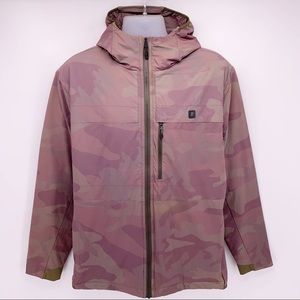 Roark Primaloft Ultra Lightweight Packable Water-Resistant Camo Hooded Jacket XL